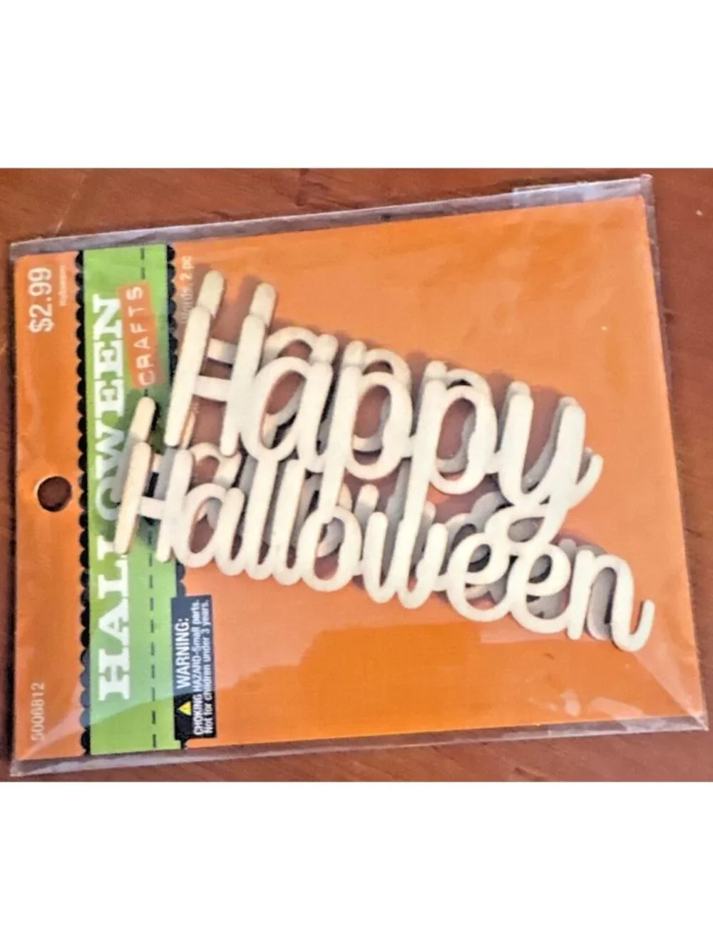 Halloween Crafts Wooden Happy Halloween Words 2 Pc Set Hobby Lobby 2016 #5006812